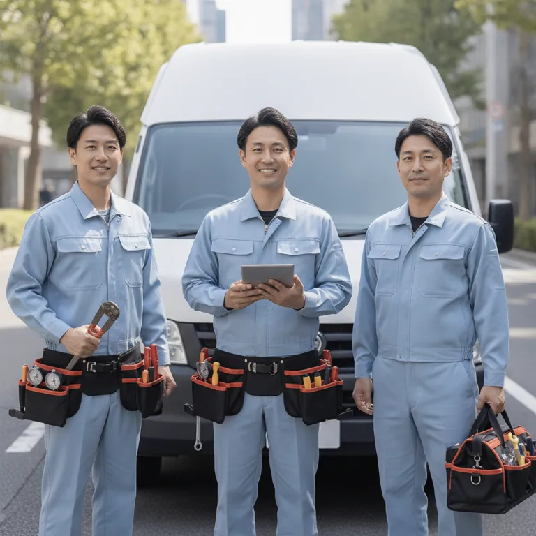 角田市での作業
